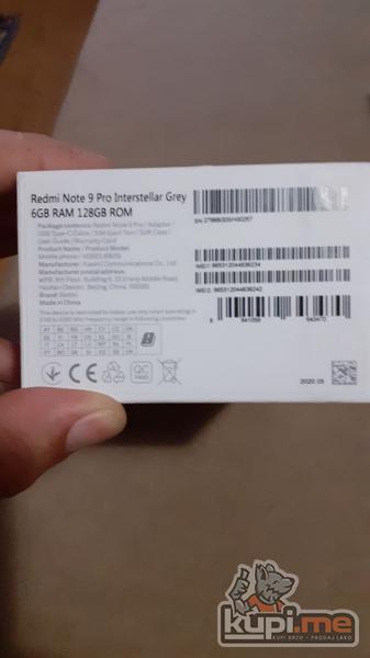 Xiaomi Redmi Note 9 pro 6gb ram,128 gb rom