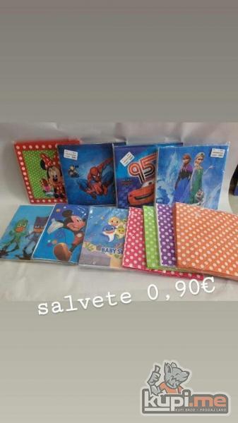 Salvete sa likovima iz crtanih filmova